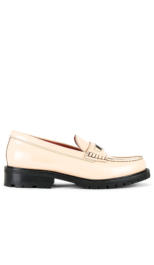 Free People Liv Loafer In Cantaloupe