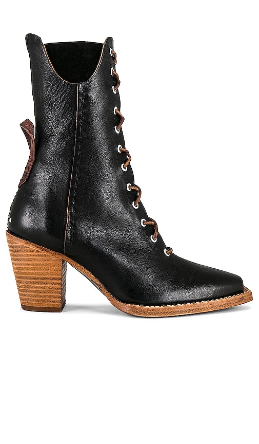 Free People X We The Free Canyon Lace Up Boot In Black