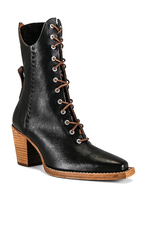 Shop Free People X We The Free Canyon Lace Up Boot In Black