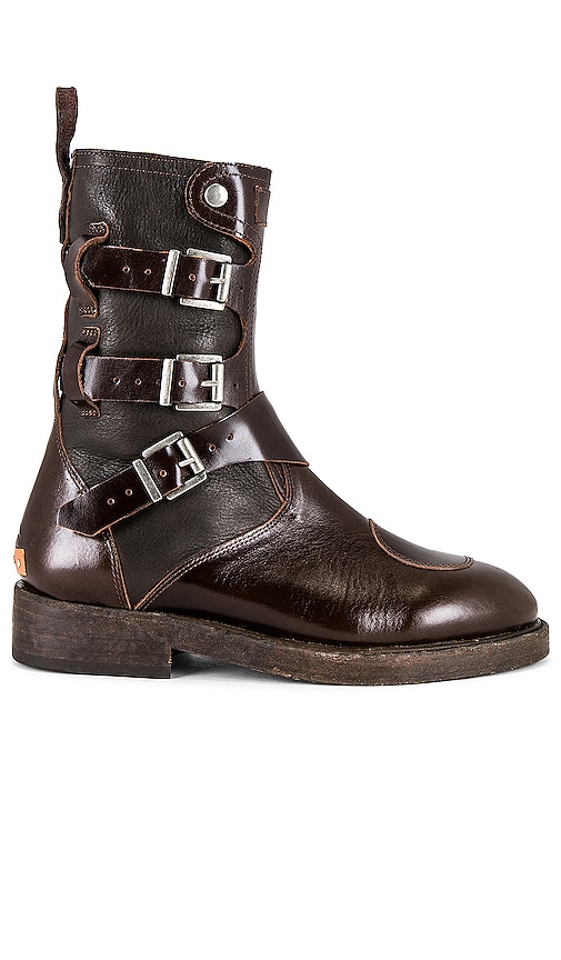 Shop Free People X We The Free Dusty Buckle Boot In Brown