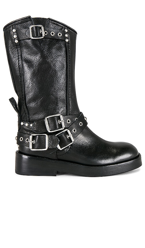 Free People X We The Free Janey Engineer Boot – 黑色 In Black