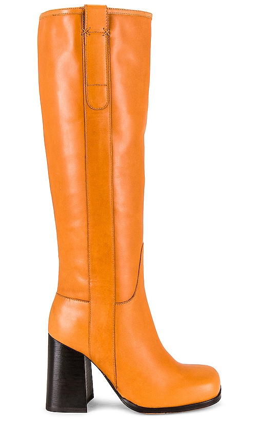 ON YOUR FEET TAN LEATHER “JAKE” SLOUCH HEELED BOOTS, WOMEN'S 7.5 | eBay