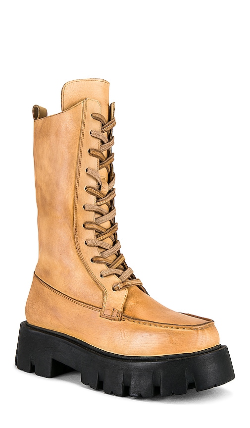 Shop Free People Jones Lace Up Boot In Tan