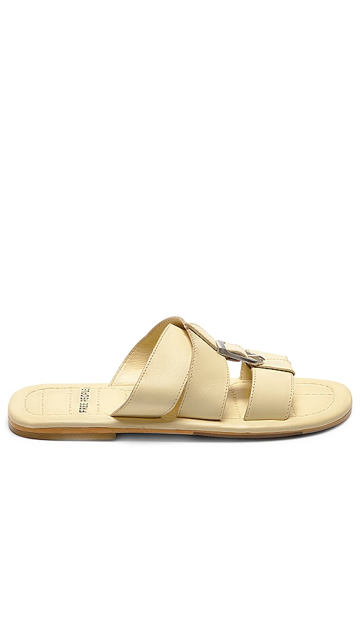 Free People Sloan Buckle Sandal in Buttermilk