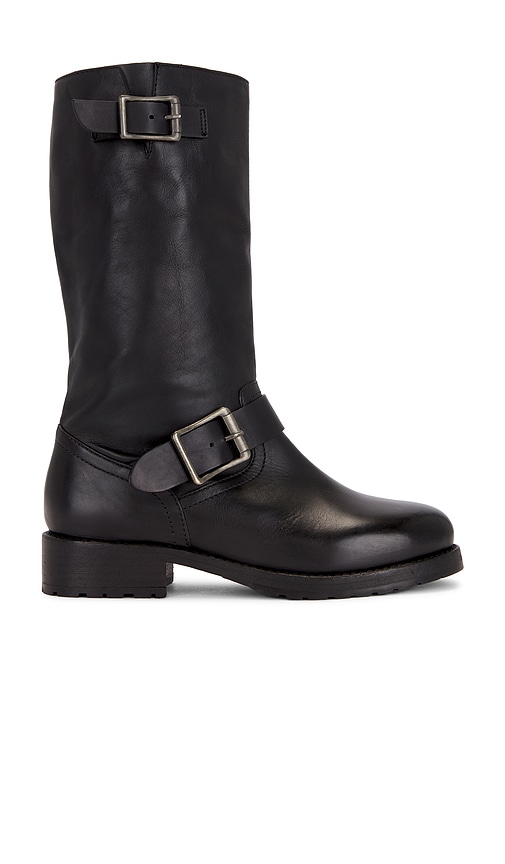 Free People Ride Or Die Engineer in Black Leather