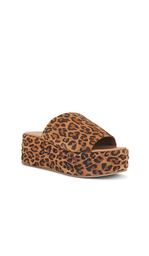 Free People X Revolve Harbor Flatform Sandal In Leopard