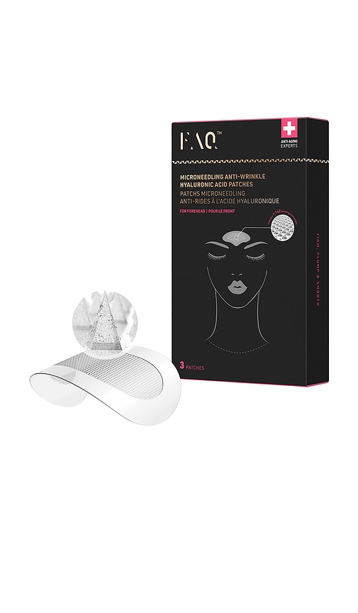 Foreo Faq Microneedling Anti-wrinkle Hyaluronic Acid Patches For Forehead In White