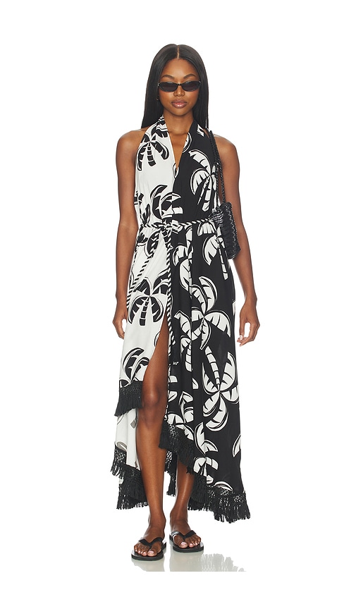 FARM Rio Graphic Palms Dress