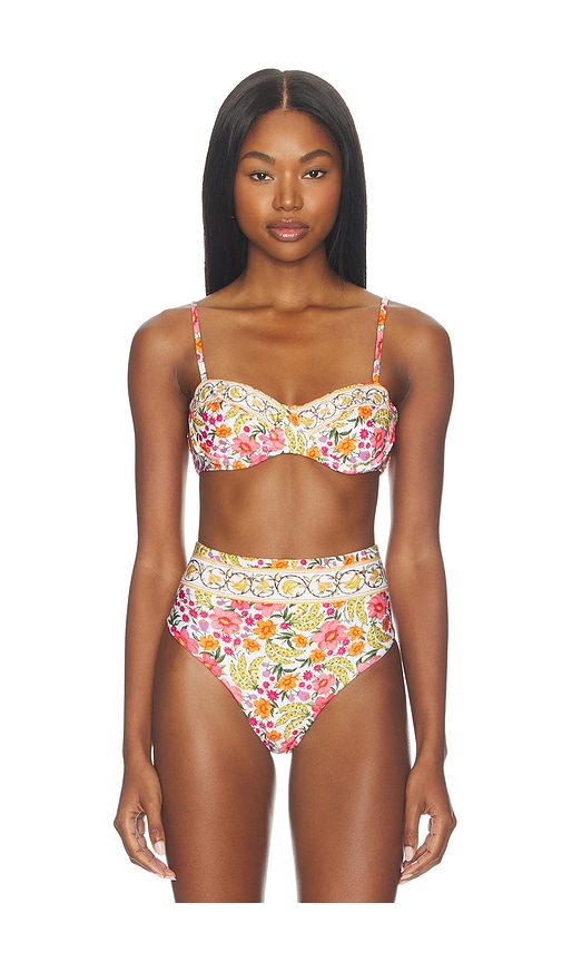 FARM Rio Banana Flowers Underwire Bikini Top