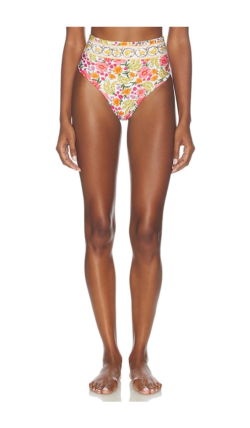 FARM Rio Banana Flowers High Waist Bikini Bottom