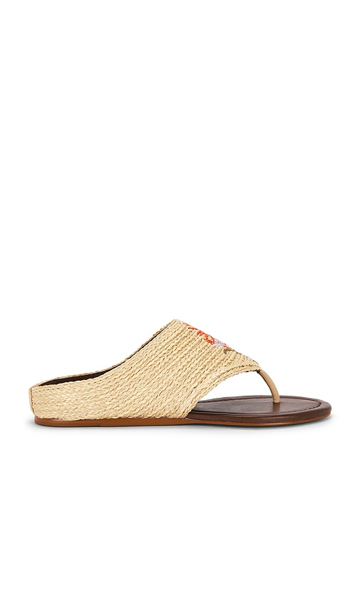 FARM Rio Raffia Icons Flat Sandal
