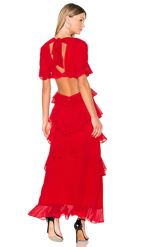 revolve red maxi dress