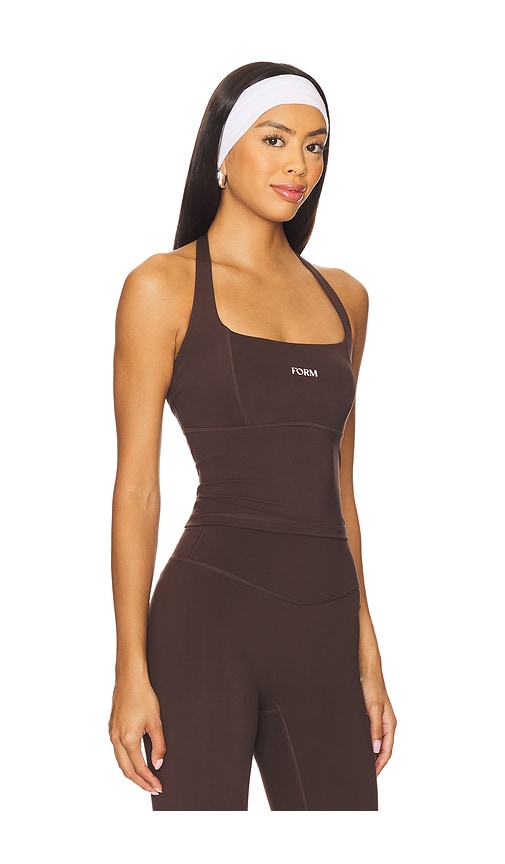 Form Halter Tank Top In Brown