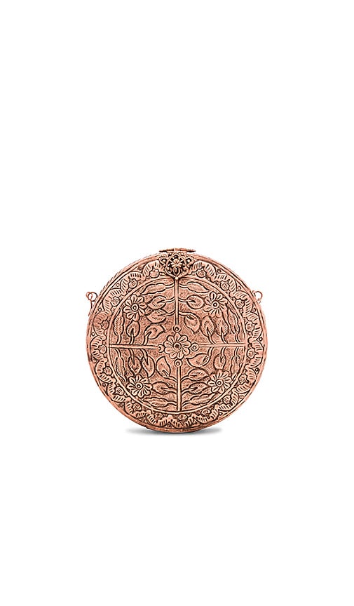 rose gold ball bag