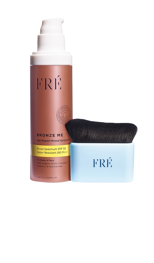 Bronze Me Sunkissed Mineral Sunscreen SPF 50 With Bronzing Body Brush