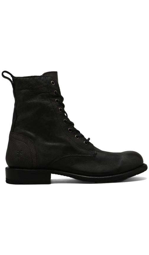 Frye Rogan Tall Lace Up Boot in Black 