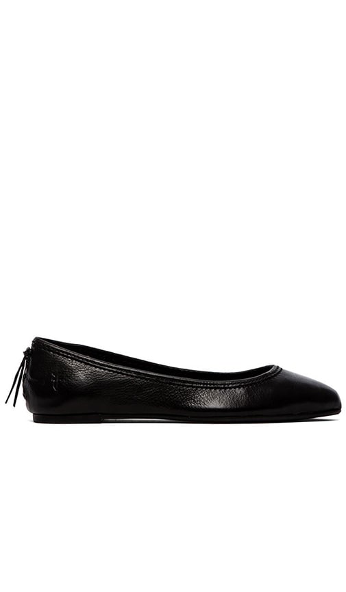 frye black flats