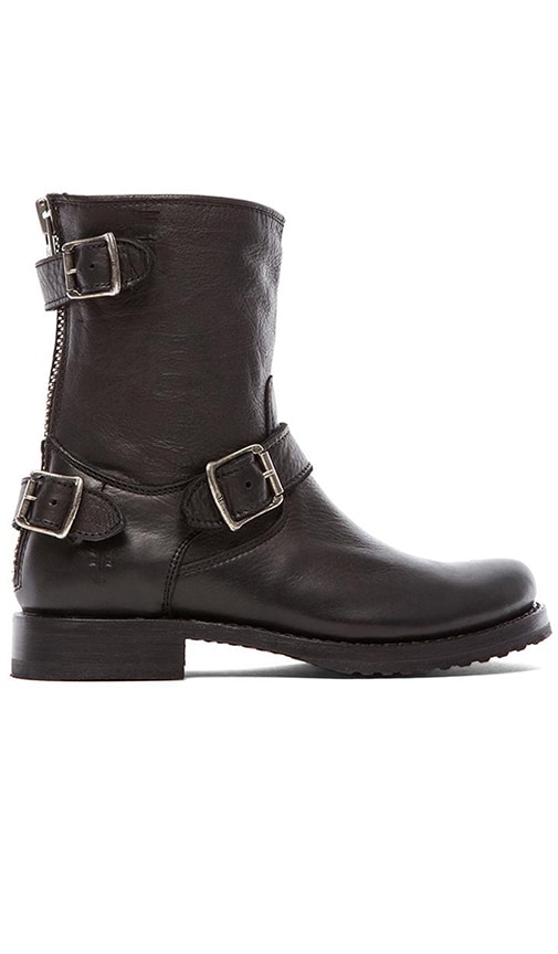 Frye veronica back hot sale zip boot black