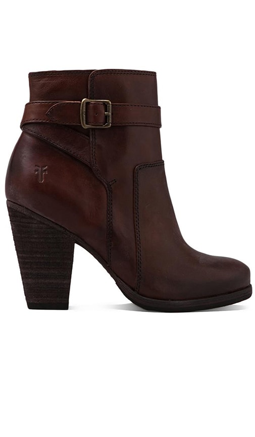 Frye Patty Riding Bootie in Redwood 