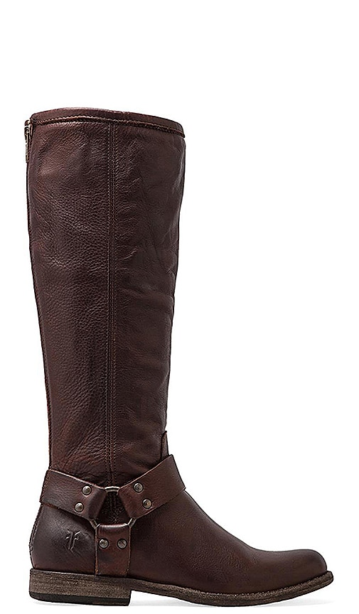 Frye Phillip Harness Tall Boot in Dark 