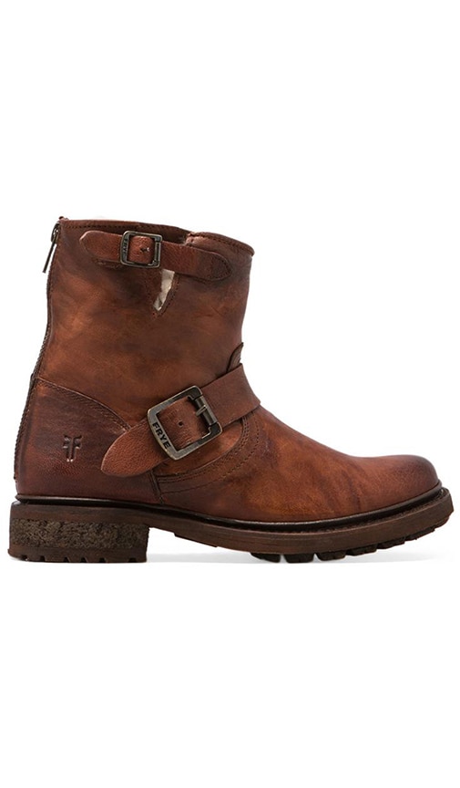 Motorcycle Lamb Shearling Lined Boot 