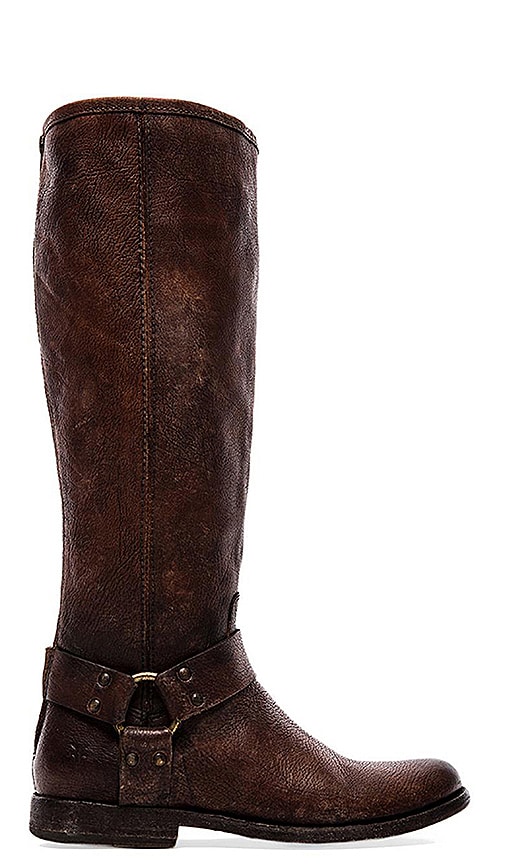 Frye Phillip Harness Tall in Cognac 