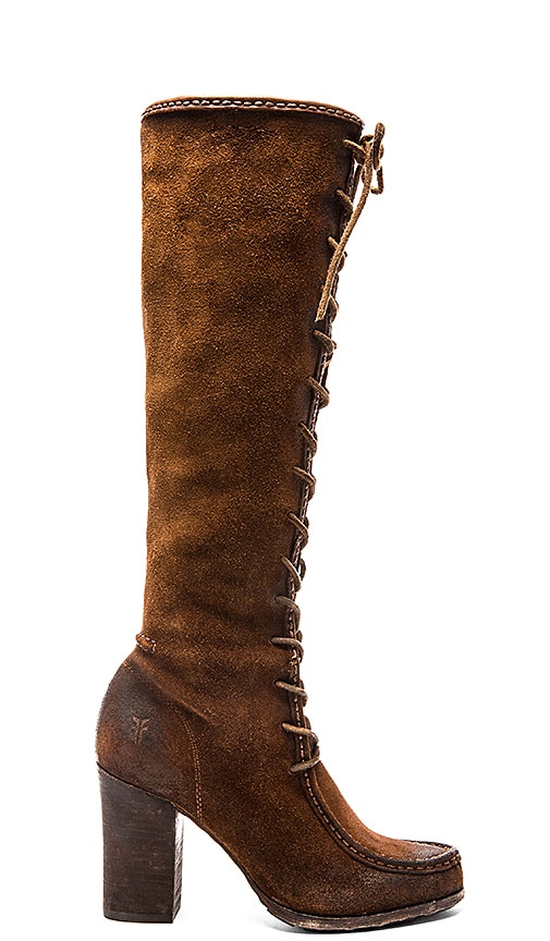 Frye Parker Moc Tall Boot in Brown 