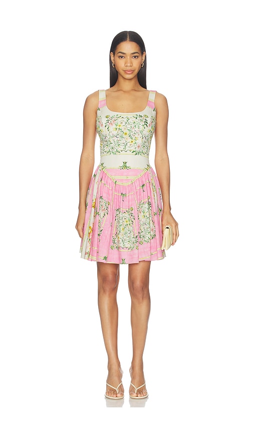 Falguni Shane Peacock Pink Odyssey Cotton Lycra Short Dress