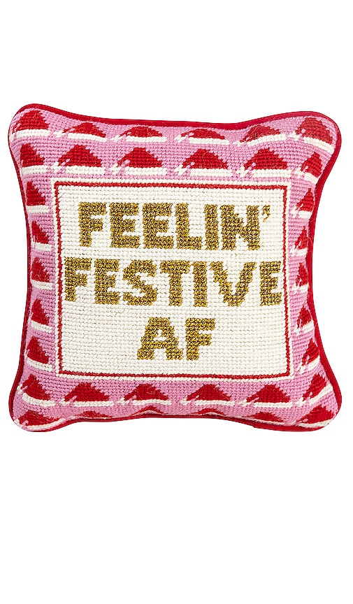 Furbish Studio - WTF Needlepoint Pillow