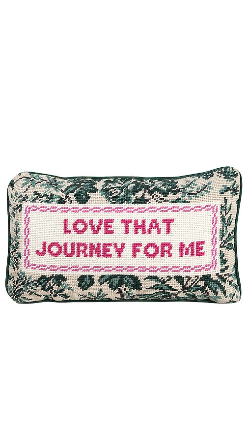 Furbish Studio Love That Journey Needlepoint Pillow In Beauty: Na