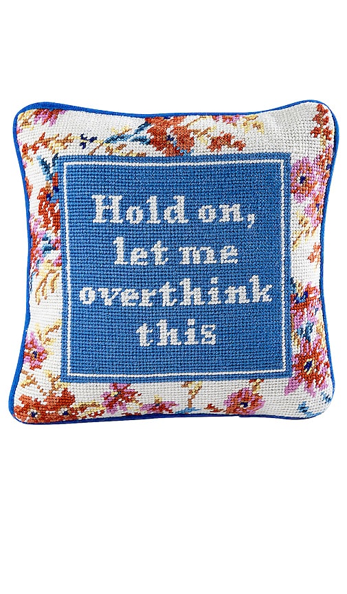 Overthink Needlepoint Pillow