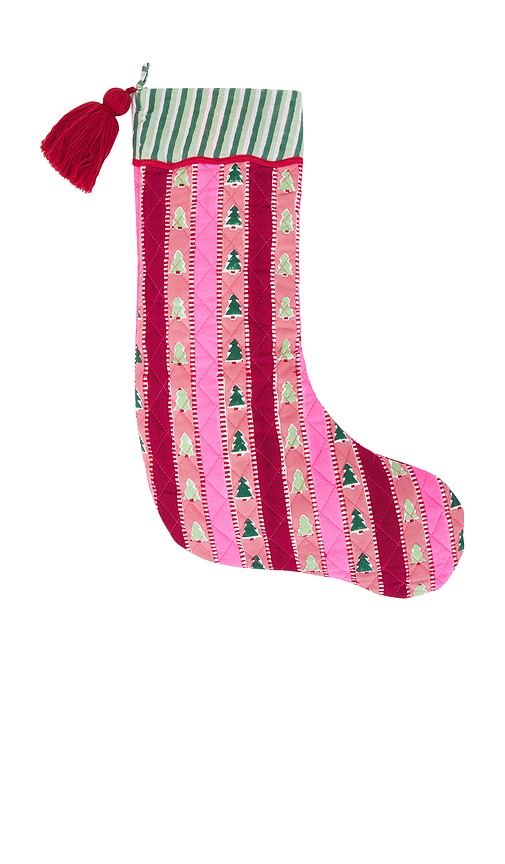 FURBISH STUDIO SNOWWOOD STRIPE STOCKING 