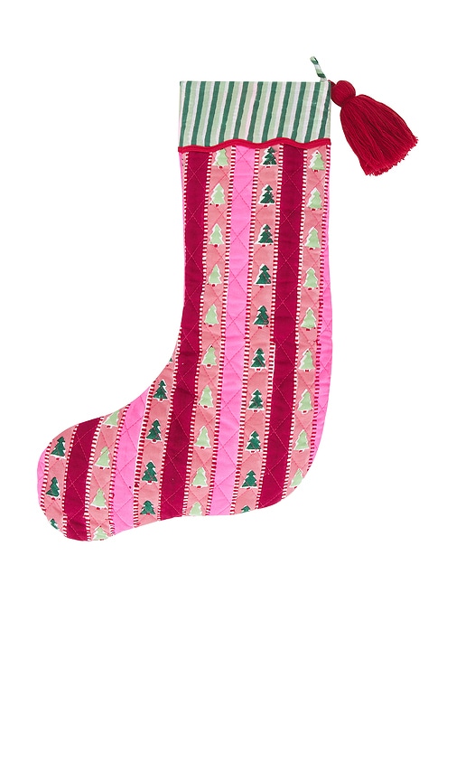 FURBISH STUDIO SNOWWOOD STRIPE STOCKING 