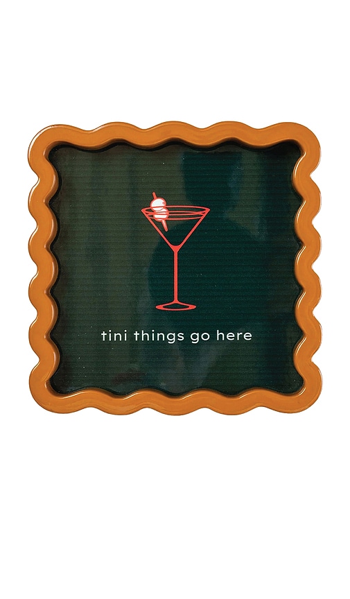 Furbish Studio Tiny Things Lacquer Tray In Green