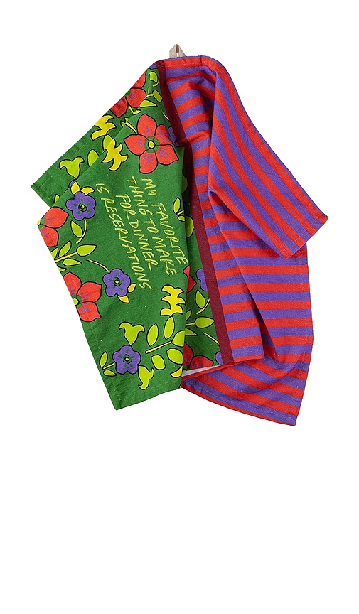 Furbish Studio Reservations Dish Towel In Green