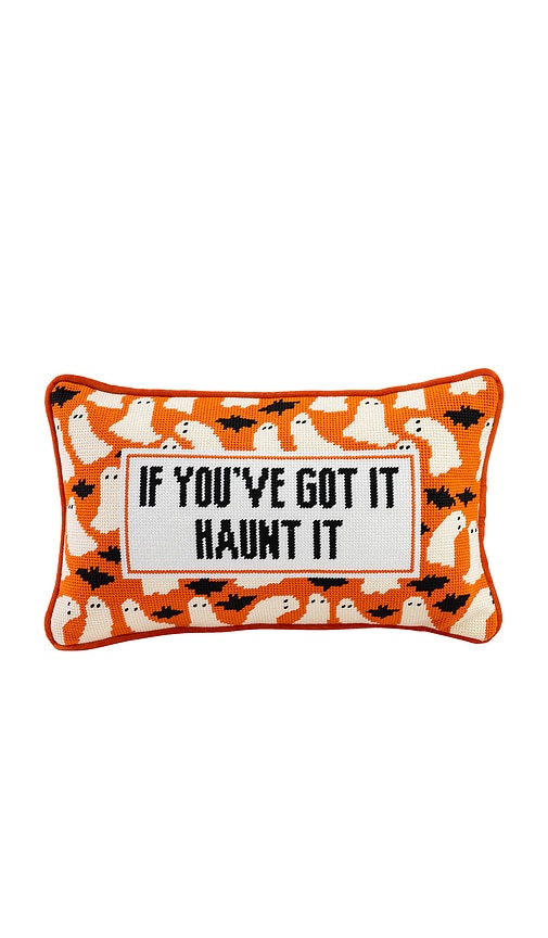 Furbish Studio Haunt It Needlepoint Pillow