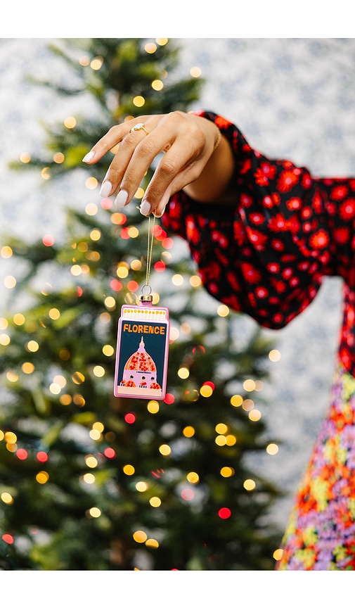 Furbish Studio Florence Matchbook Ornament In Pink