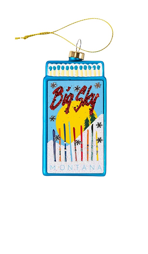 Furbish Studio Big Sky Matchbook Ornament In Blue