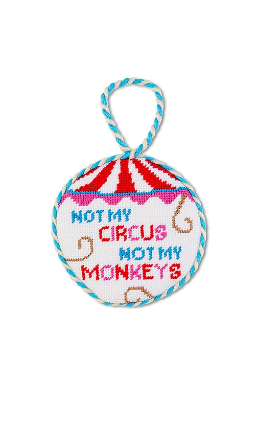 Furbish Studio Not My Circus Needlepoint Ornament In Multi