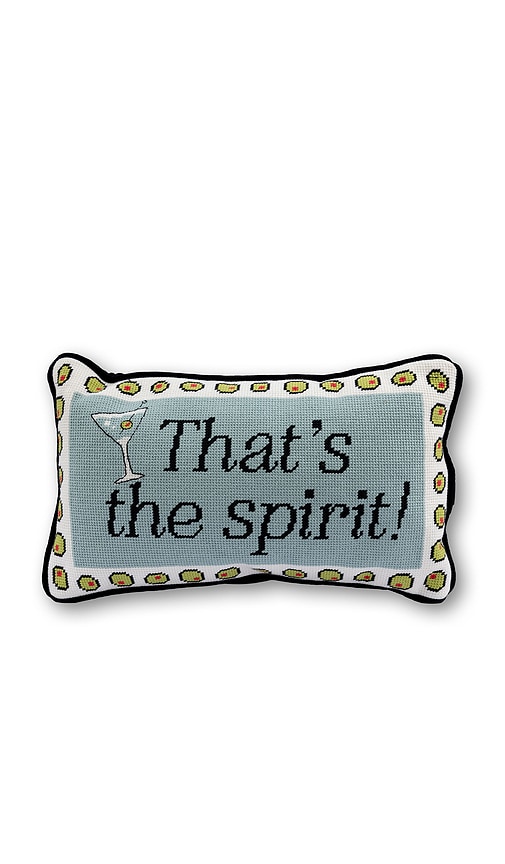 Furbish Studio That's The Spirit Needlepoint Pillow