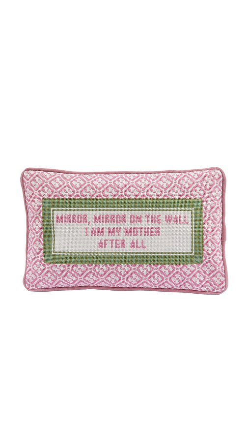 Furbish Studio Mirror Mirror Needlepoint Pillow | Thumbnail 4