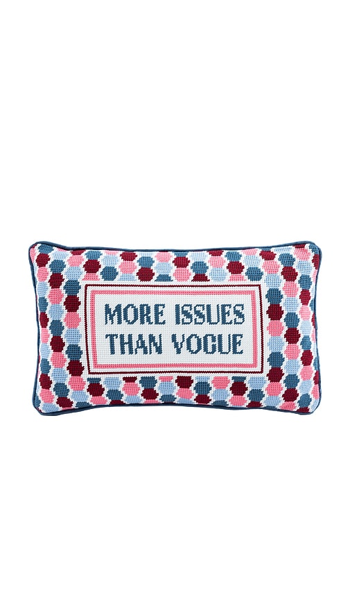 Furbish Studio More Issues Needlepoint Pillow | Thumbnail 4 Furbish Studio More Issues Needlepoint Pillow | Thumbnail 4