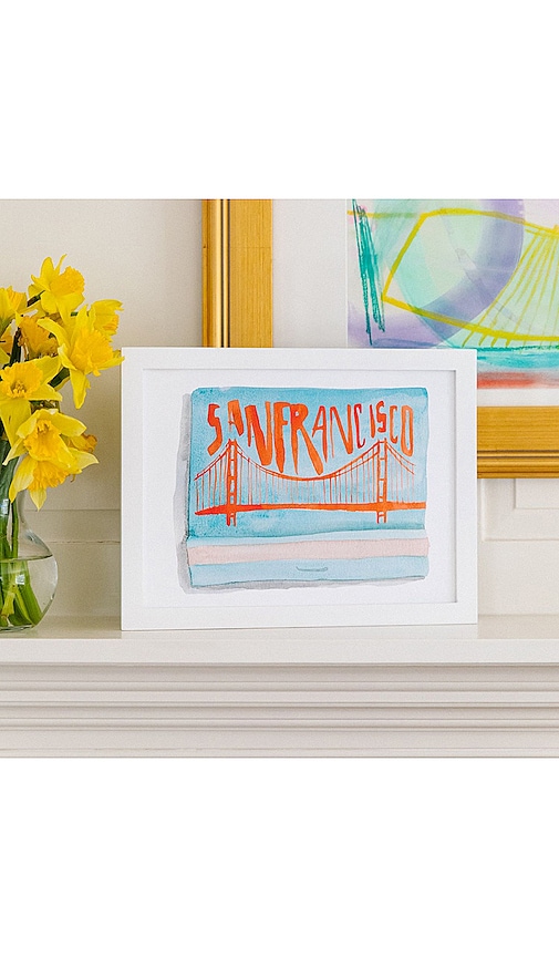  Furbish Studio Print 5x7 San Francisco Print In Blue. 