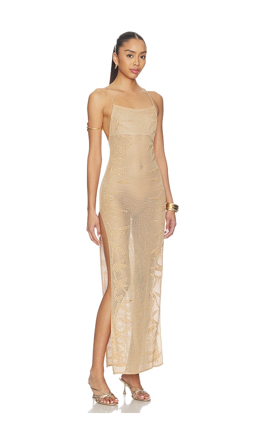 Flook The Label ROBE SOLARA en Metallic Gold Taille XS Also en S M L 224$