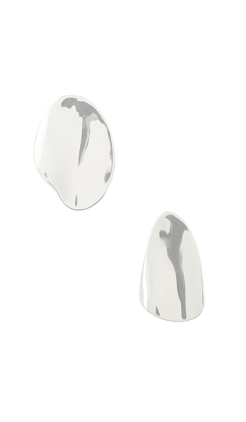 Shop Flook The Label Lumen Earrings In Metallic Silver