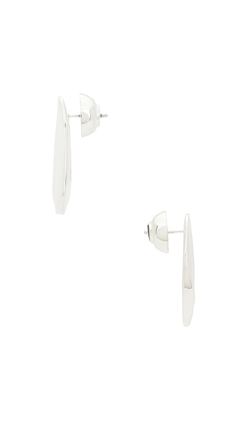 Shop Flook The Label Lumen Earrings In Metallic Silver