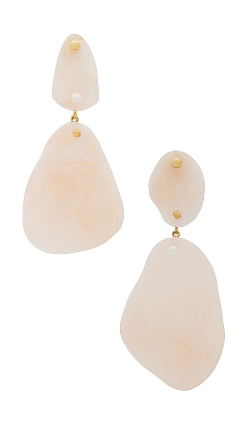 Shop Flook The Label Senso Earrings In Ivory