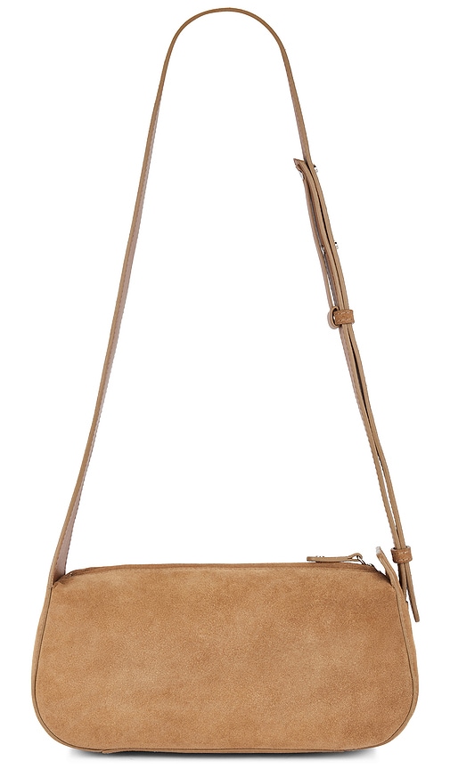 Shop Flattered Tuna Shoulder Bag In Sand Suede