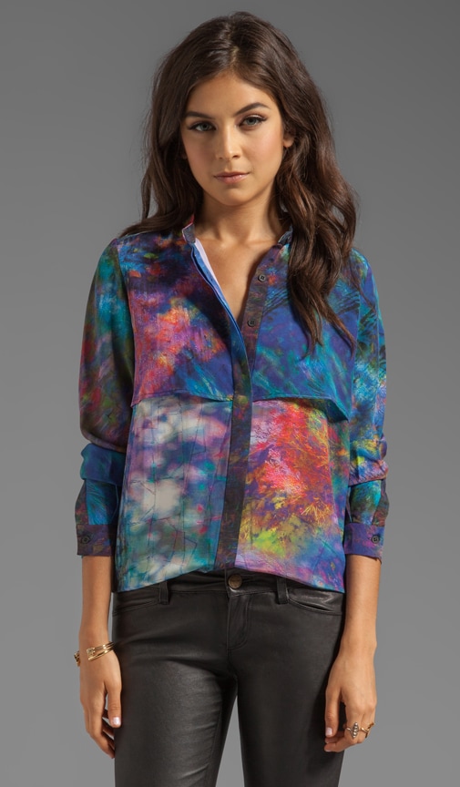 Path Layered Silk Top