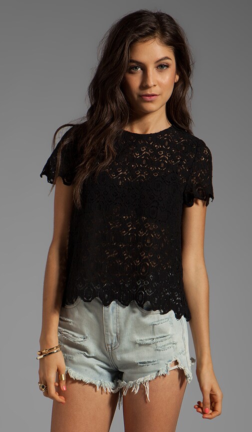 Scalloped Lace Tee